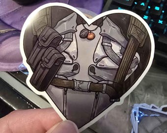 Warframe inspired Arthur Nightingale Vinyl Sticker - 3 inches