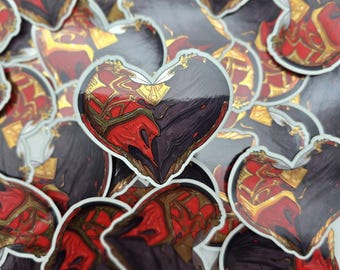 Warframe Inspired Roathe 3" Vinyl Sticker with Metallic Accents