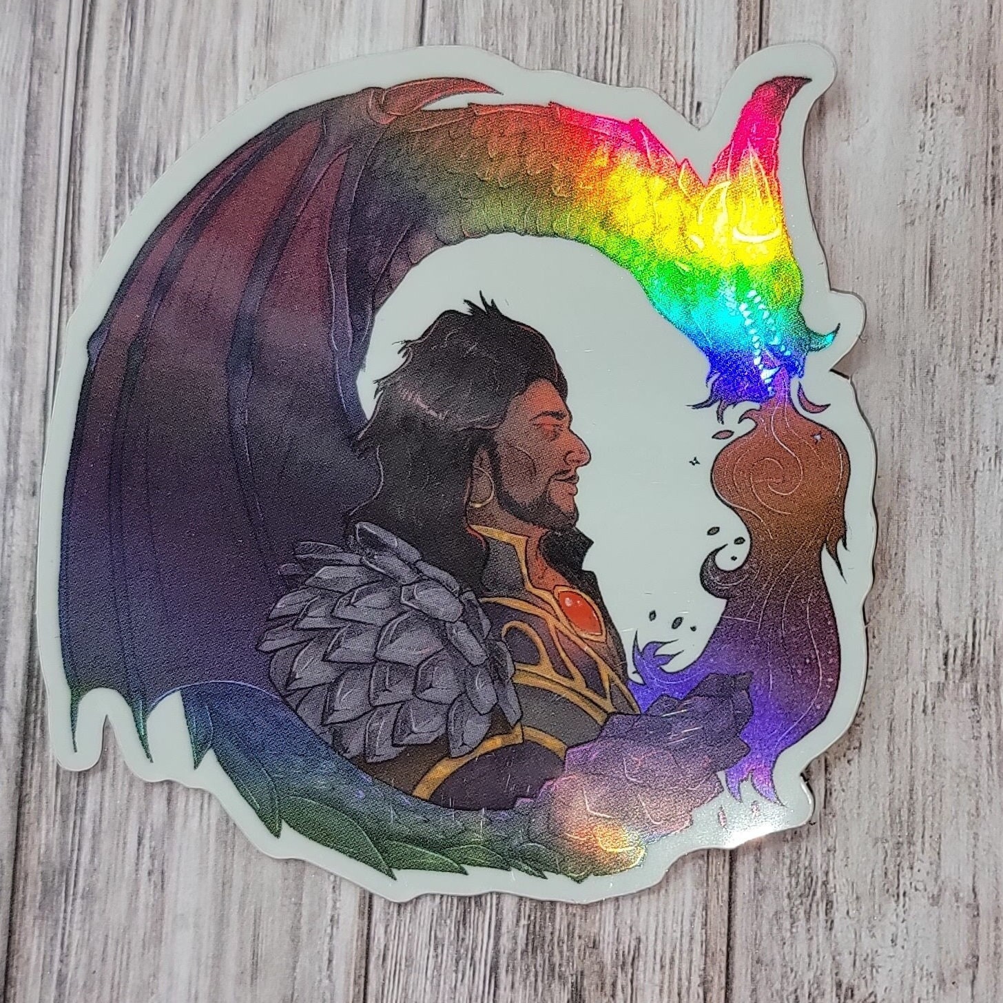 Wraithium God Warcraft Inspired Wrathion Sticker 3