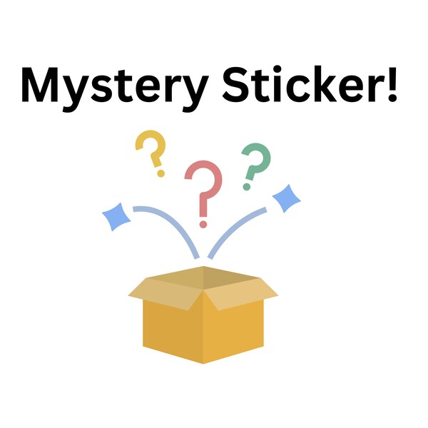 Mystery Sticker Grab Bag Mystery Sticker Pack Sticker Mystery bag