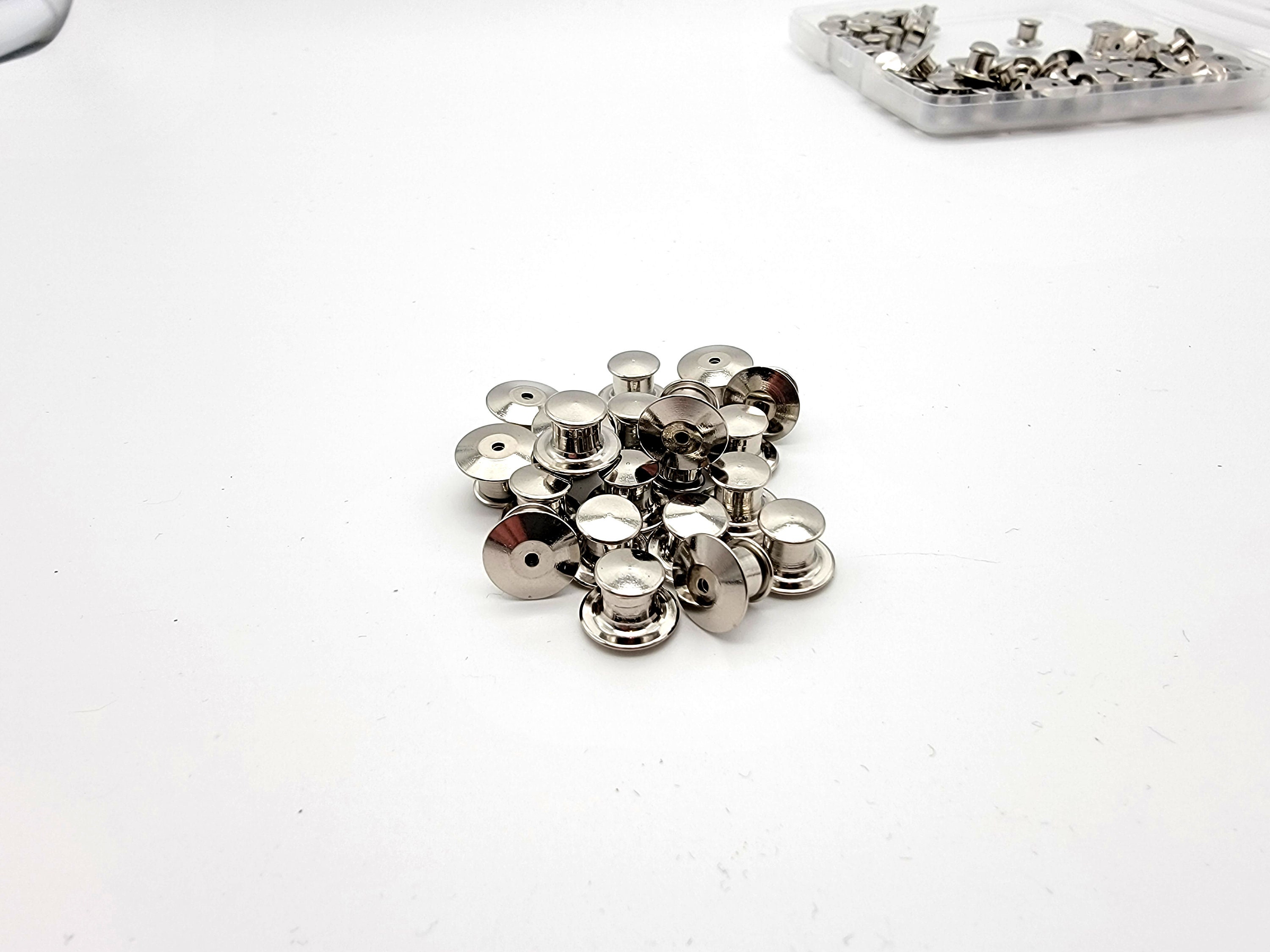 Locking Pinback Locking Pin Backs Sets of 2, 5, 10, 20 Deluxe Locking Pin Back Locking ...