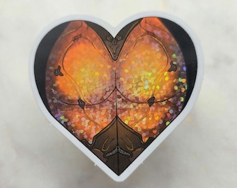 Ember Heirloom Inspired Glitter Sticker - 2'' vinyl