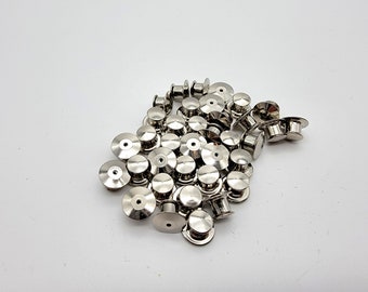 Locking Pin Backs Sets of 2, 5, 10, 20 Deluxe locking pin back Locking Clutch Pin Keeper