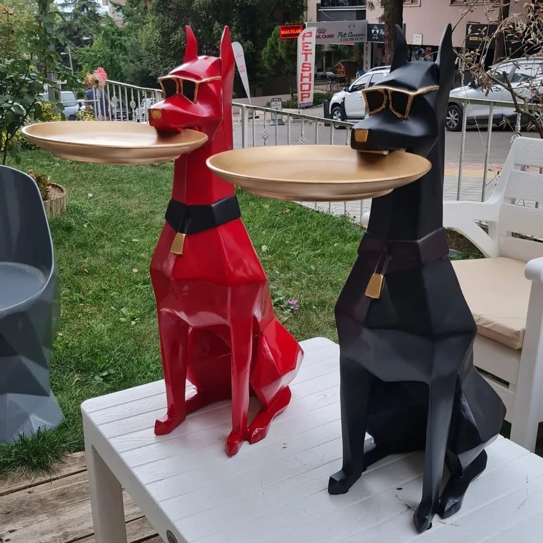 Doberman side sale table