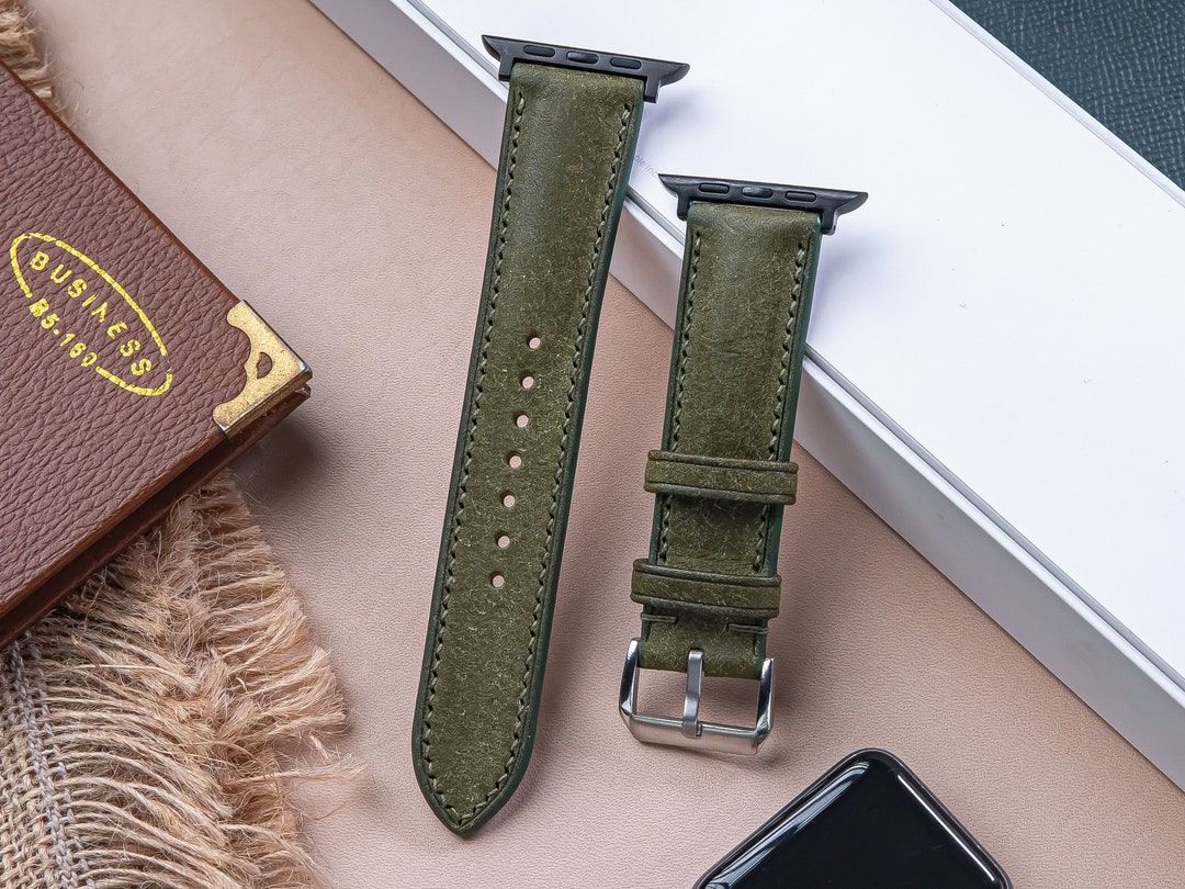 Veg Tan Leather Apple Watch Band | Premium Calfskin Leather | Monetial, 38mm / 40mm / 41mm