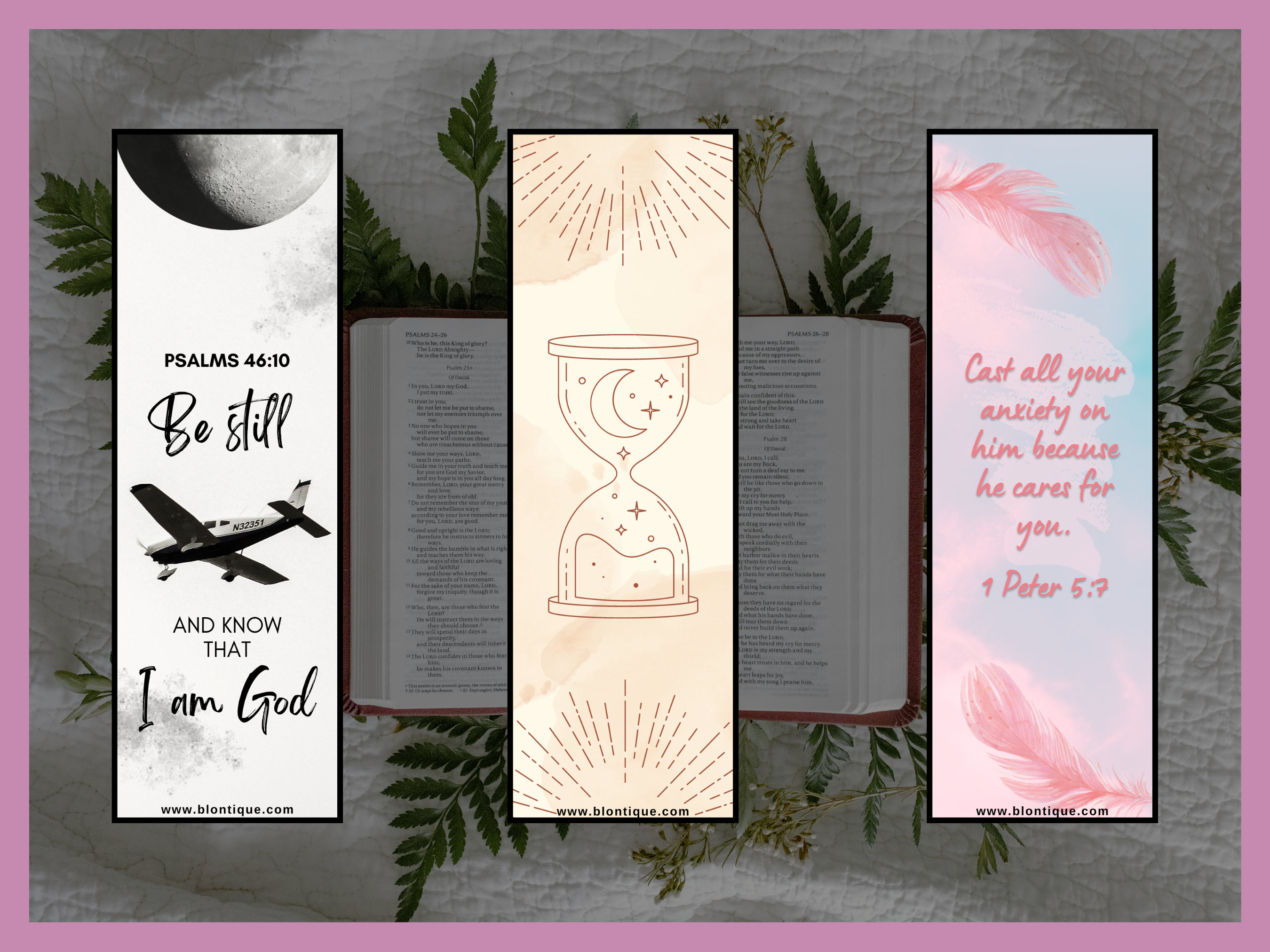 Instant Digital Download, Faith Based, Printable, Bookmark Set ...
