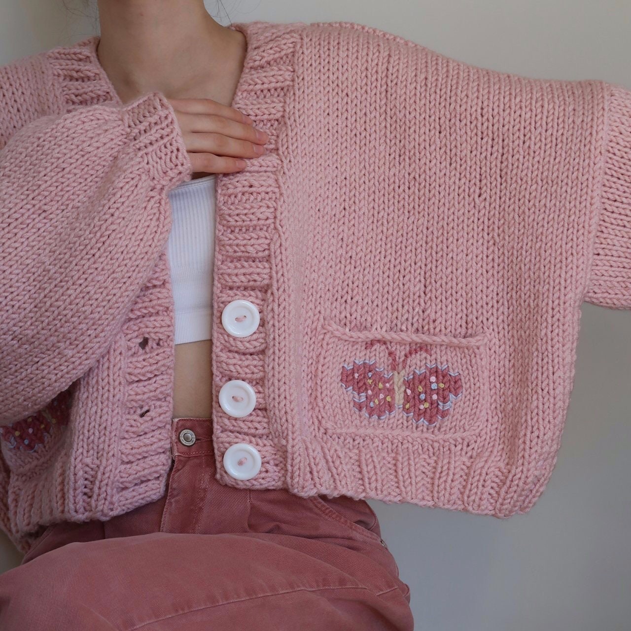 Clara the Pink Butterfly Pocket 