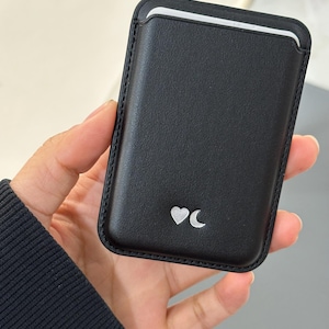 MagSafe Wallet, Phone Wallet, Mag Safe Card Holder, Personalized Gifts, only for iphone12-17, Vegan PU Leather image 8
