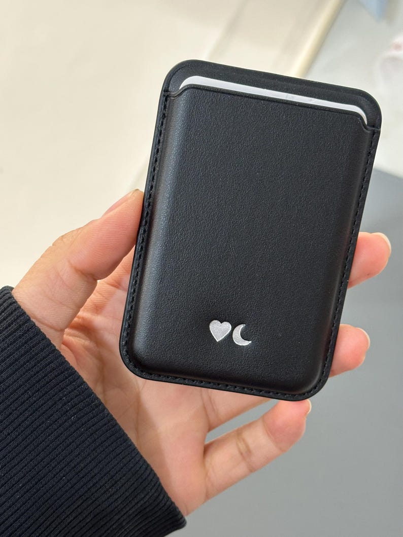 MagSafe Wallet, Phone Wallet, Mag Safe Card Holder, Personalized Gifts, only for iphone12-17, Vegan PU Leather image 8