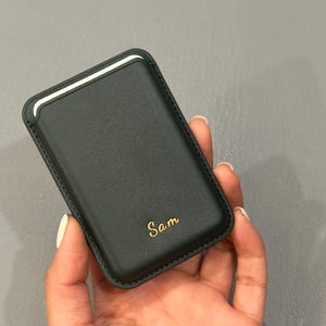 MagSafe Wallet, Phone Wallet, Mag Safe Card Holder, Personalized Gifts, only for iphone12-17, Vegan PU Leather image 15
