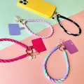 Phone Straps with Custom Letters, Silicon Phone Wristlet Strap, adaptable with all phone models