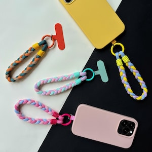 Cordón para teléfono hecho a mano con almohadilla de conexión universal. Oferta BOGO por tiempo limitado.