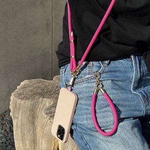 Crossbody Phone Carry Strap and Hand Strap Set: Minimalist Design Premium PU Material
