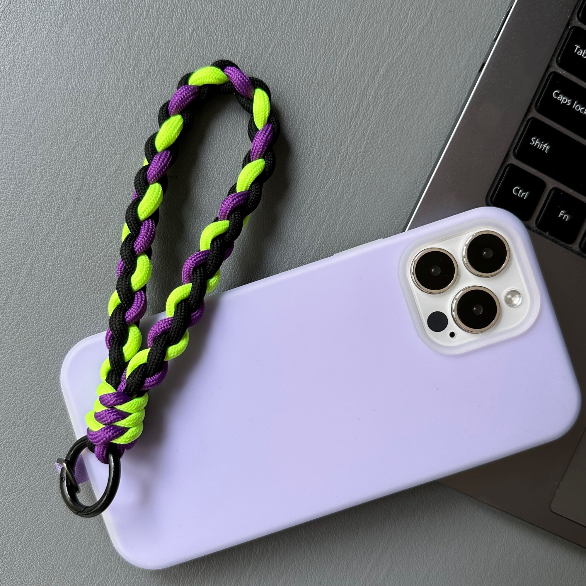 Handmade Phone Lanyard with universal phone connecting  pad