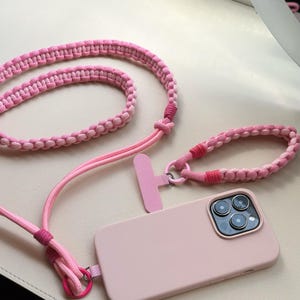 Sale：Crossbody Phone Carry Strap and Hand Strap Set, Handmade Color Mix Style