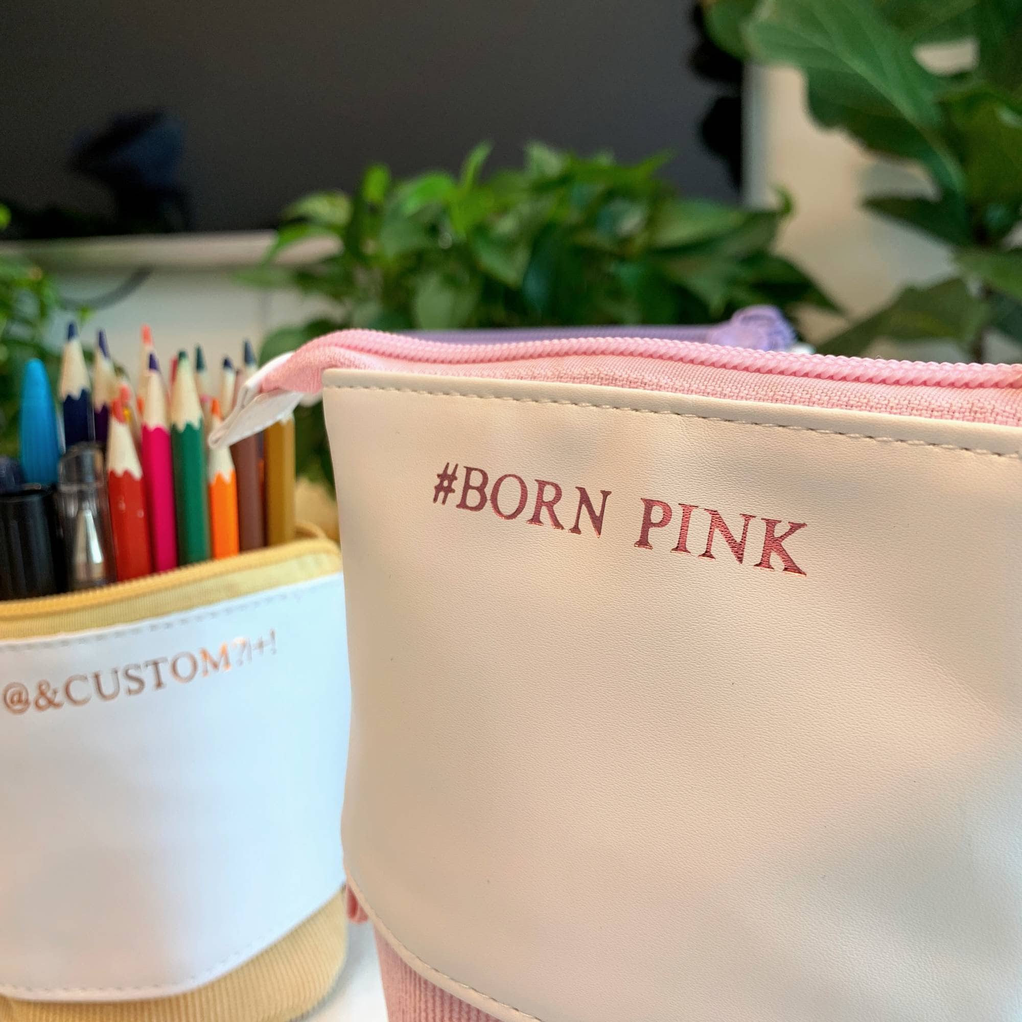 Personalized Pencil-Case with Pop-up Design, Pen Pot & Pencil Case Dual-Use, Customized Back-to-School Gifts, Monogram Gift for her