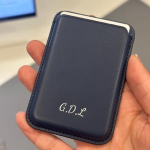 MagSafe Wallet, Phone Wallet, Mag Safe Card Holder, Personalized Gifts, only for iphone12-17, Vegan PU Leather image 9