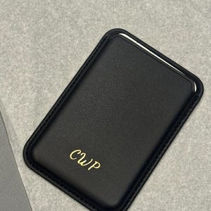 MagSafe Wallet, Phone Wallet, Mag Safe Card Holder, Personalized Gifts, only for iphone12-17, Vegan PU Leather image 3