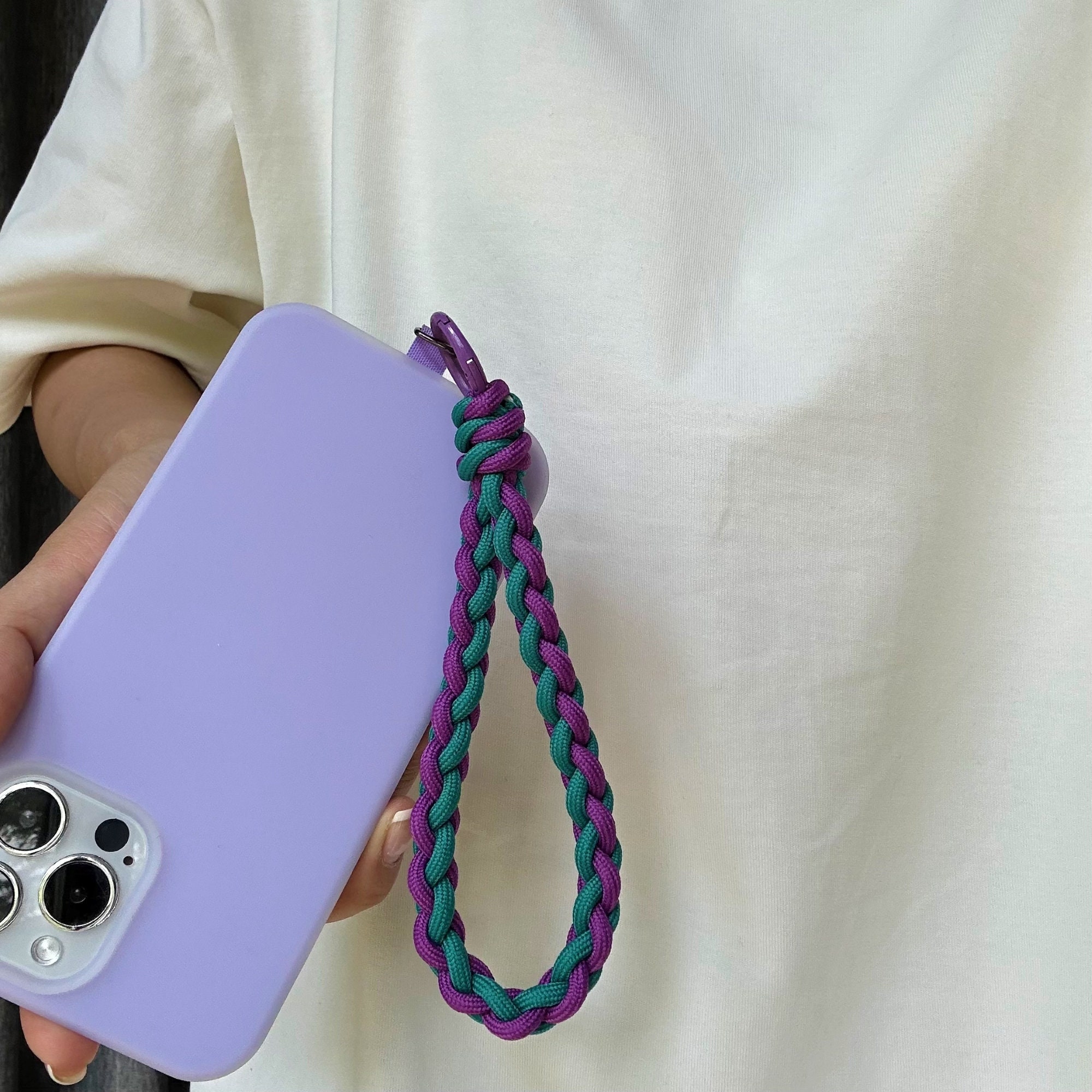 Handmade Phone Lanyard with universal phone connecting  pad