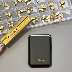 Carteira MagSafe, carteira para telefone, porta-cartões, presentes personalizados estilo ESCRITA À MÃO, apenas para iphone12-16
