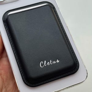 MagSafe Wallet, Phone Wallet, Mag Safe Card Holder, Personalized Gifts, only for iphone12-17, Vegan PU Leather image 12