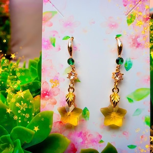 Kingdom Hearts - Paopu fruit earrings - Destiny Islands star fruit - Sora, Riku, Kairi - videogame inspired jewel - Cosplay & daily wear