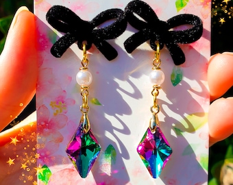 Kingdom Hearts - Boucles d'oreilles inspirées de Strelitzia - Kingdom Hearts Union X - Bijou inspiré de jeux vidéo - Cosplay et vêtements de tous les jours