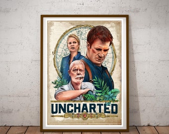 Uncharted Minimalist Poster - Etsy