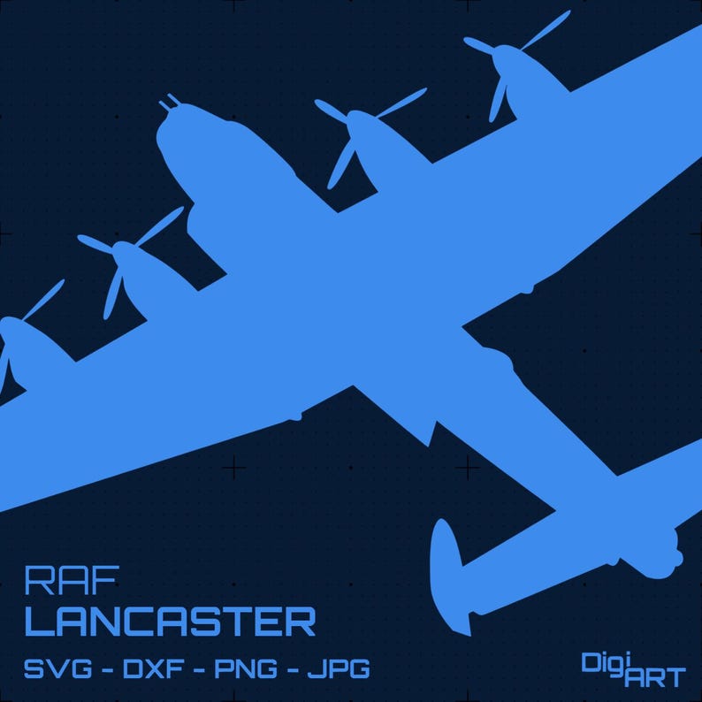 raf-avro-lancaster-bomber-svg-dxf-banking-view-cut-file-laser