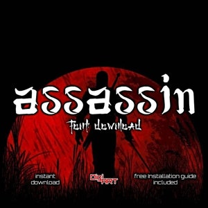Assassin Font | Asian font, Alphabet, Future, Fantasy, Funky Fonts, Sci Fi Font, Crafting Font, Font Pack, Silhouette Cut File, Japan Font