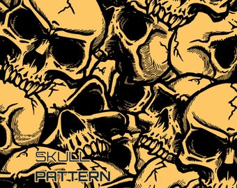 Calavera gótica SVG PNG / Archivo de corte con patrón vectorial oscuro / Vinilo adhesivo para Cricut / Alternativa para Halloween / Sublimación / Descarga instantánea