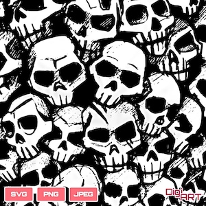 Skull Art | skull svg gothic svg skull wrap svg skull drawing skulls pattern skull pattern vector file skull png digital skull cricutNC