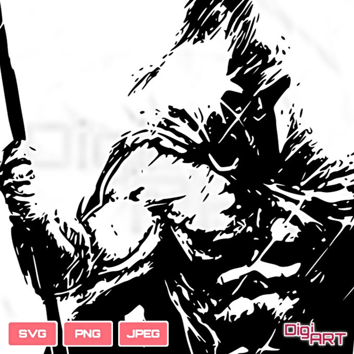 Spartan Warrior SVG Viking Warrior Svg God of War Svg Decal - Etsy