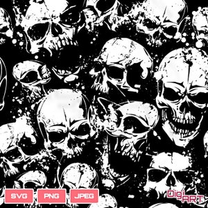 Skull Art | skull svg gothic svg skull wrap svg skull drawing skulls pattern skull pattern vector file skull png digital skull cricut