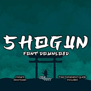 Shogun Font | Asian font, Alphabet, Mythology, Fantasy, Funky Fonts, Greek Print, Crafting Font, Font Pack, Silhouette Cut File, Japan Font