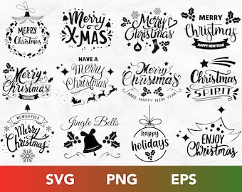 CHRISTMAS SVG, Christmas Svg BUNDLE, Merry Christmas Svg, Christmas Png, Christmas Clipart, Christmas Tree Svg, Christmas Ornaments Svg