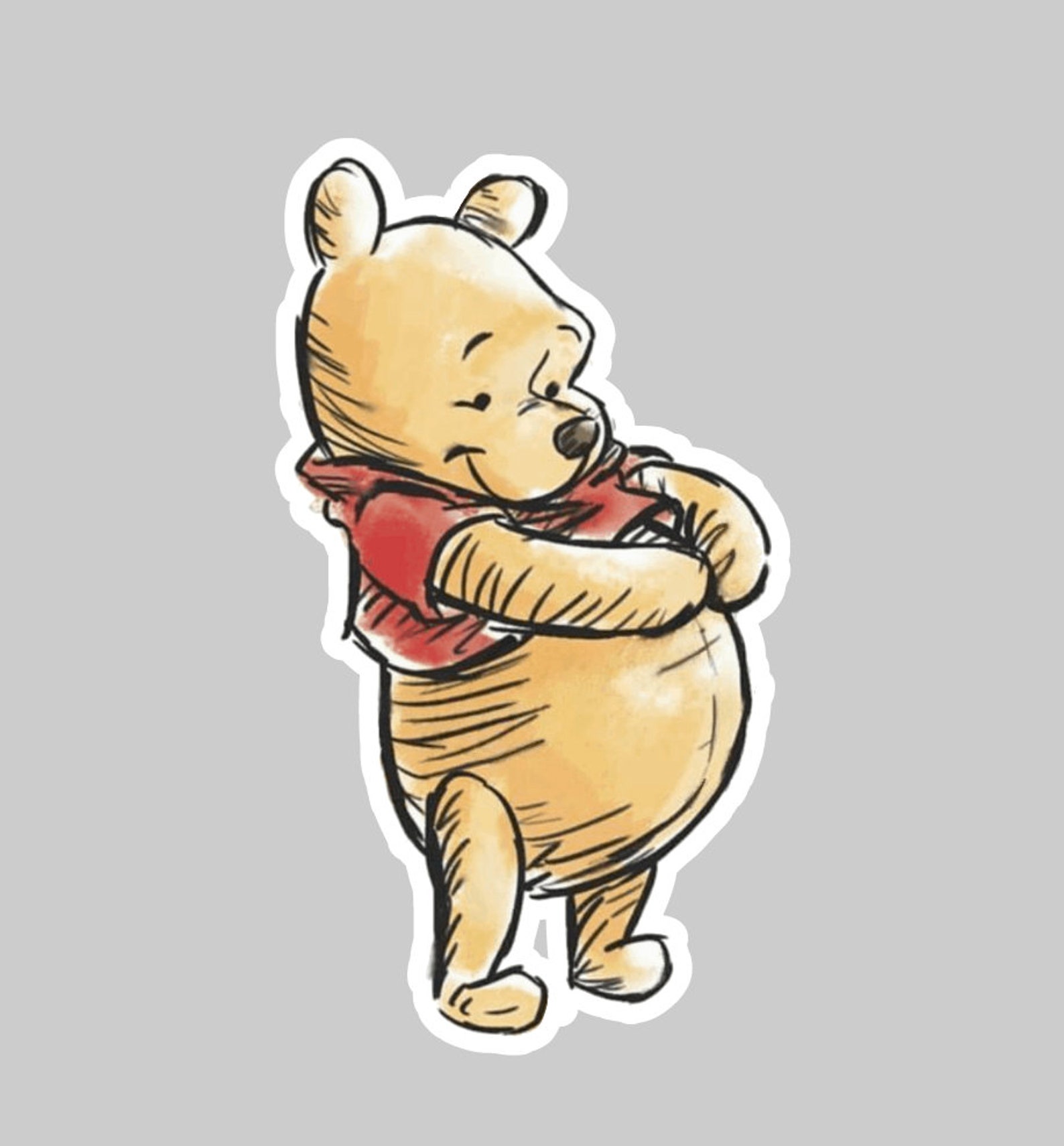 Pooh Bear Sticker/ Pooh Bear Wall Decal/ Winnie the Pooh Sticker