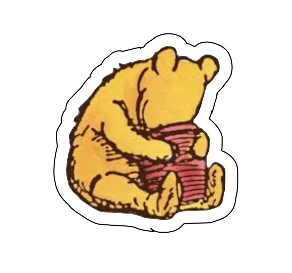 Classic Winnie the Pooh Sticker/ Classic Winnie the Pooh Wall Etsy