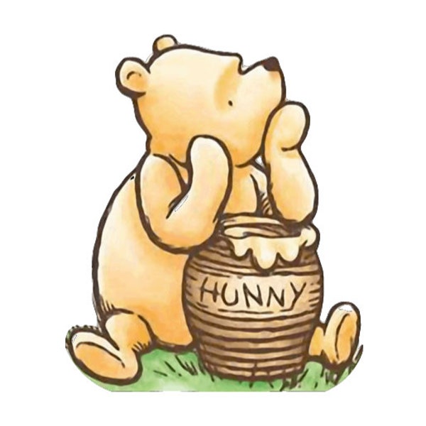 Pooh Bear Sticker/ Pooh Bear Wall Decal/ Classic Pooh Sticker/ Classic Pooh Wall Decal/ Nursery Decor/ Pooh Nursery