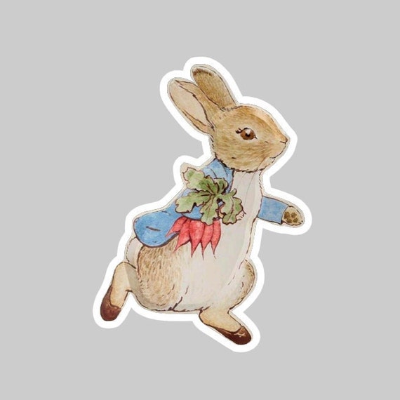 Classic Peter Rabbit Sticker/ Classic Peter Rabbit Wall Decal/ Etsy