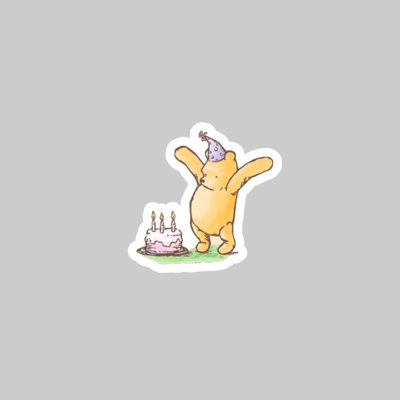 Classic Pooh Sticker/ Classic Pooh Wall Decal/ Classic Pooh/ Etsy
