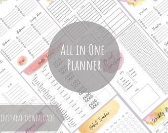 ADHD Planner / ADHD Planner Adult / ADHD Journal / printable planner / productivity planner / adhd organizer / Adhd daily Planner