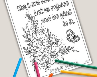 coloring page This is the day the Lord has made. Psalm 118:24