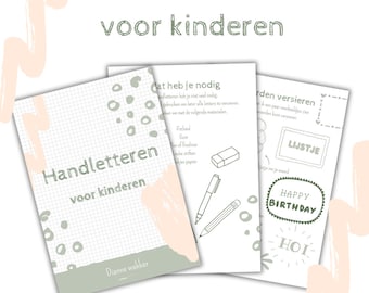 Hand lettering for children (digital download)