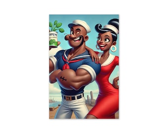 Black Love Cartoon Inspired Greeting card