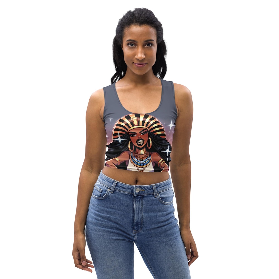 Personalized Queen of Egypt Off Shoulder Sweater in Pan-African Colors DT02