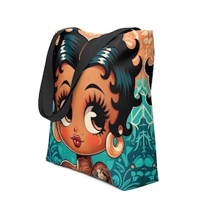 Kleurrijke draagtas met Betty Boop-afbeelding