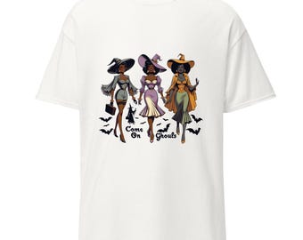 Come on Ghouls Halloween Theme Vintage Style tee great Gift for Her