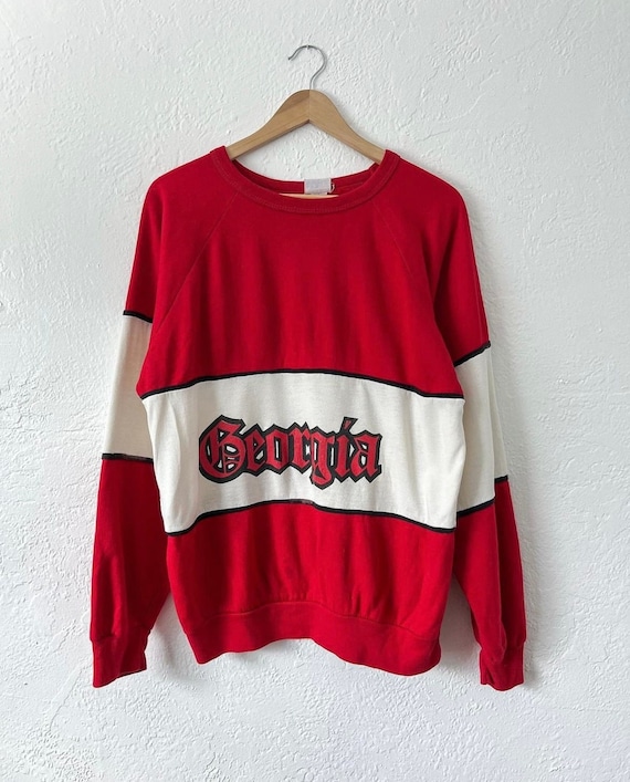 80’s Georgia color block raglan sweatshirt