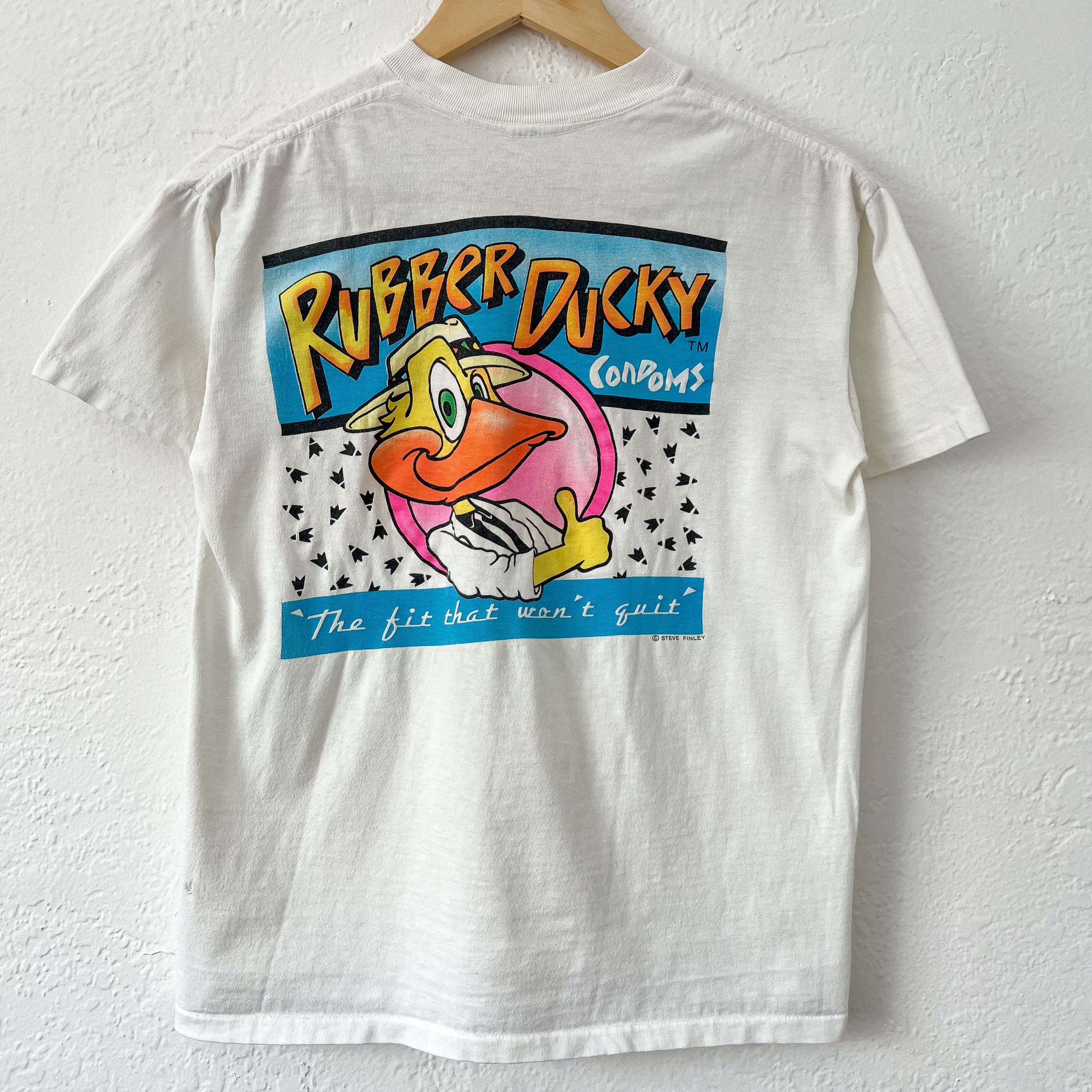 Vintage 80's 90's Rubber Ducky Condoms Funny NSFW Tee Shirt - Etsy